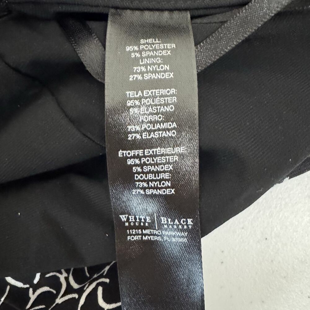 WHBM Instantly Slimming Strapless Sheath Dress Size 8 Tiered Stretch Black White - Picture 10 of 15